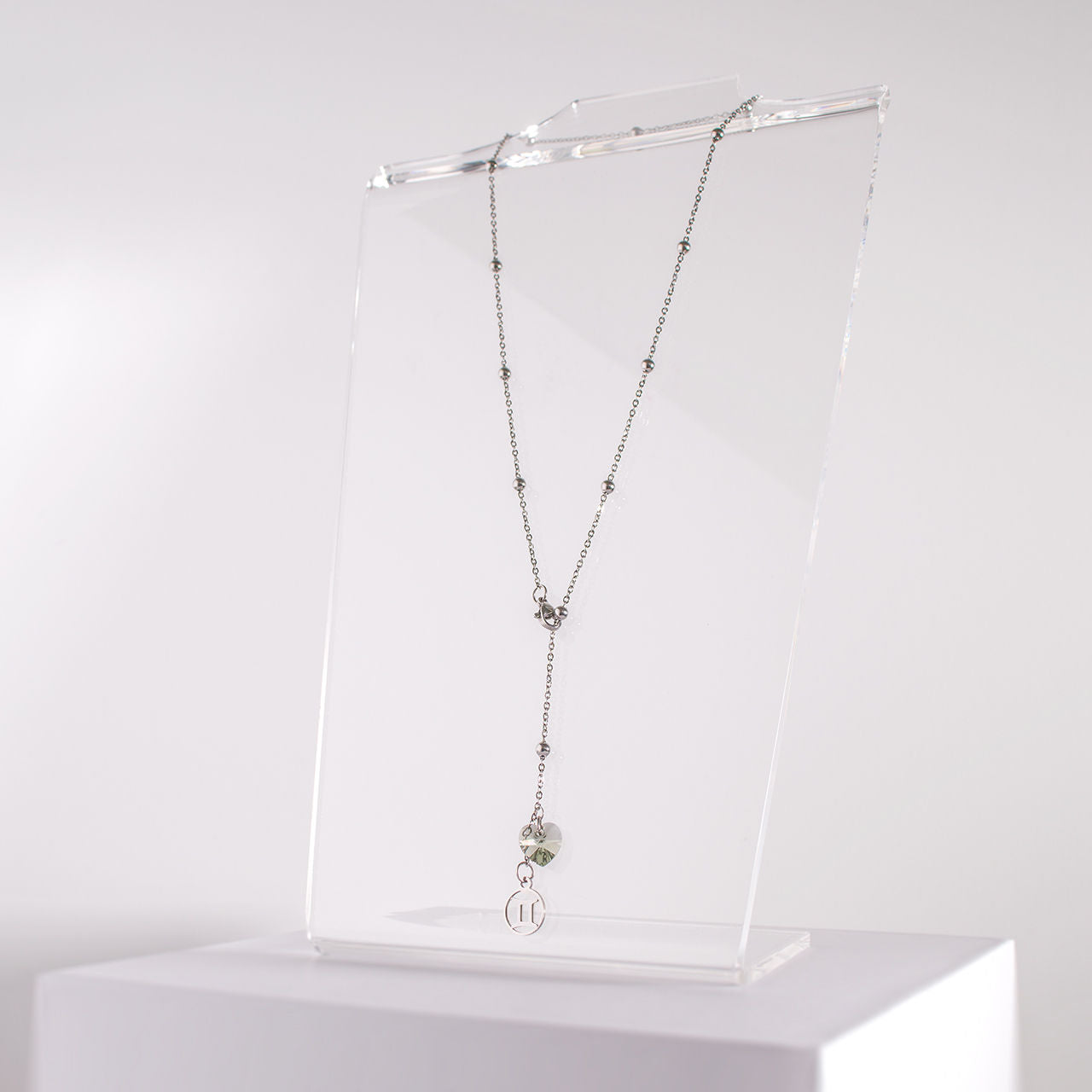 Zodiac Station Necklace Stainless Steel - Gemini